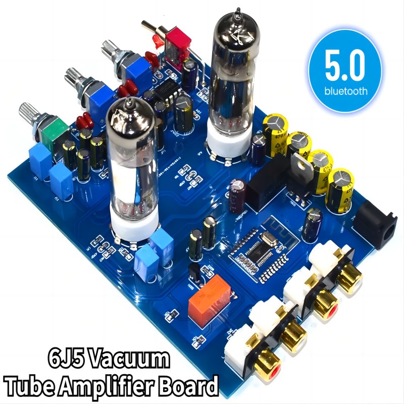 Tube Amplifier Part - 6J 5 vakumlu tüp amplifikatör kurulu