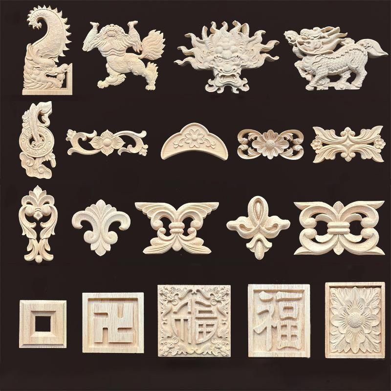 Vintage Things Collection - Ejderha ve Aslan Figürlü Vintage Ahşap