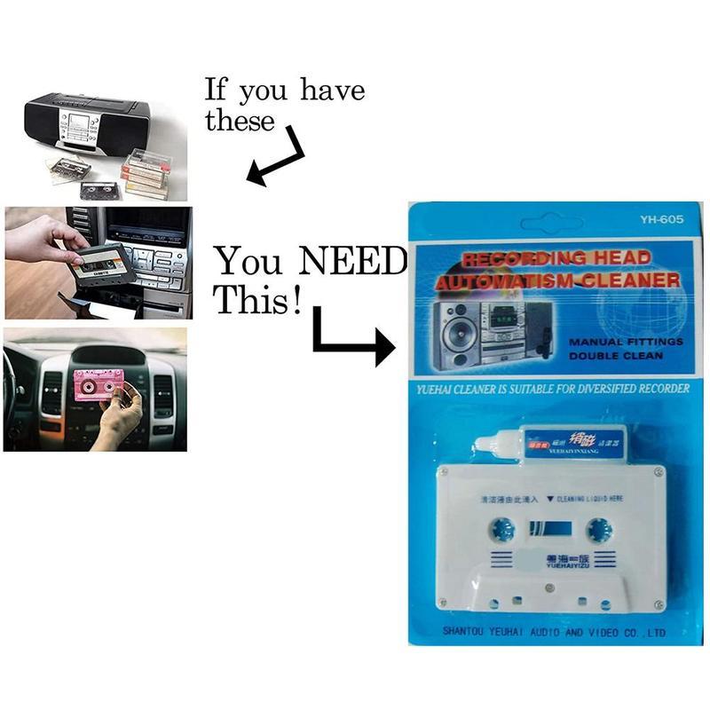 Cassette Tape Head - Kaset Teyp Kafa Temizleyici Demanyetizer Kitleri
