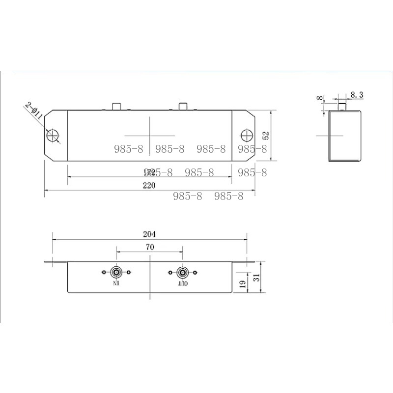 Tube Amplifier Part - Tüp Gitar Amfisi Yaylı Reverb Tankı,