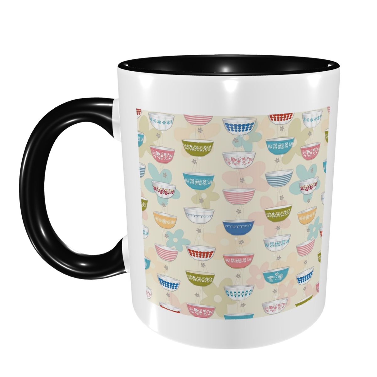 Vintage Collectible Pyrex - Vintage Pyrex Kaseler Koleksiyonu Kupa Komik