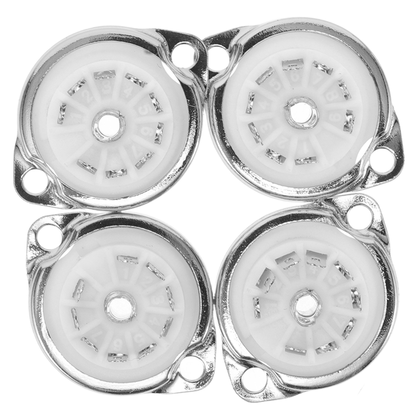 Tube Amplifier Part - 4 Adet 9-Pin Seramik Tüp Soket