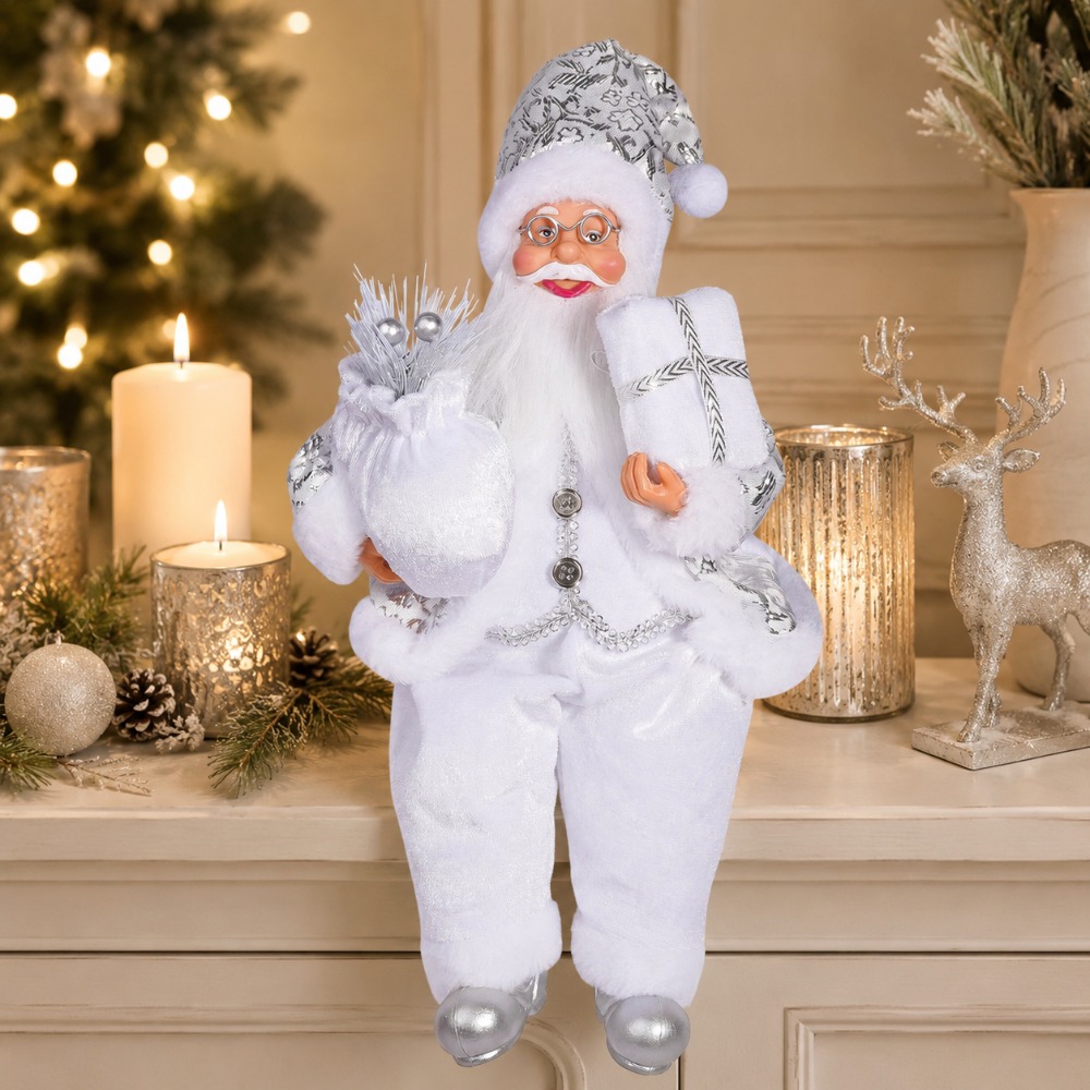 1 adet Beyaz Noel Baba Dekorat - Vintage Collectible Santa incelemesi ve fiyatı