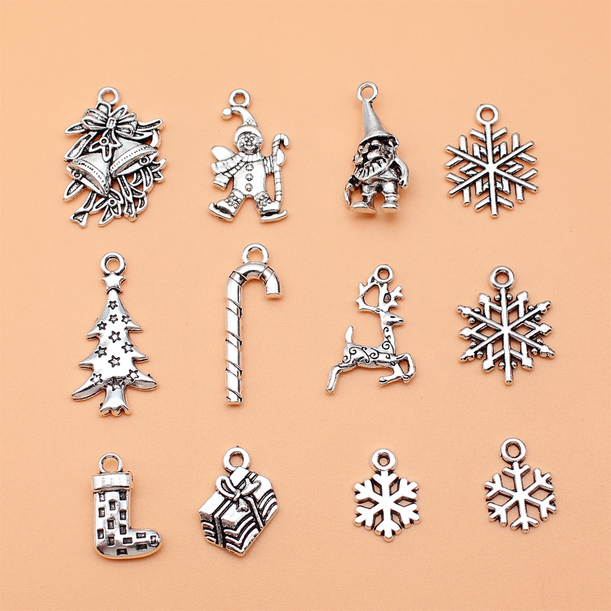 12 adet antika gümüş renk noel - Vintage Collectible Santa incelemesi ve fiyatı