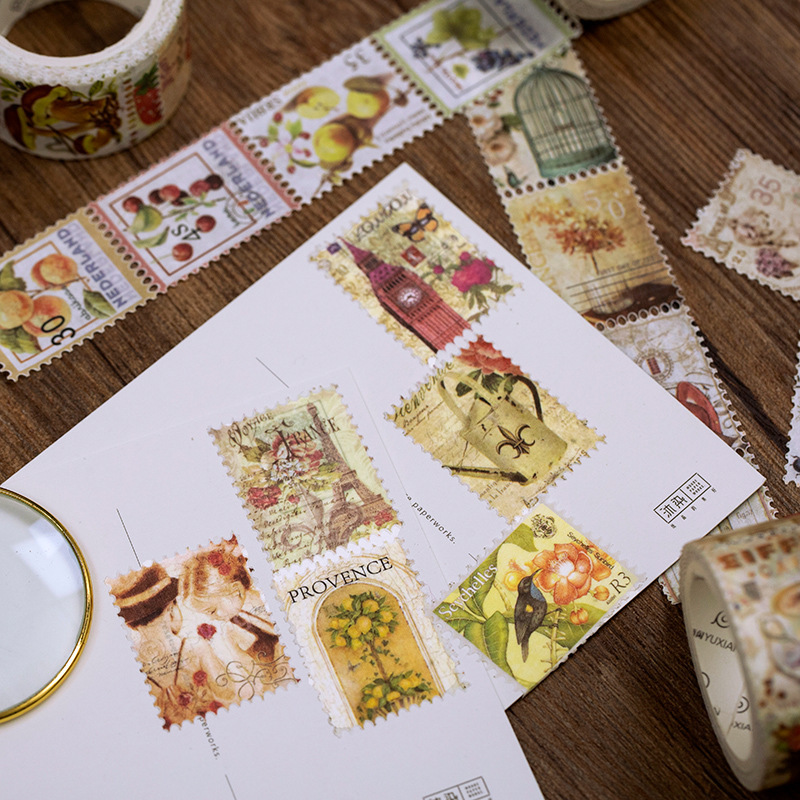 1 adet/1 grup dekoratif yapışk - Vintage Collectible Stamps incelemesi ve fiyatı