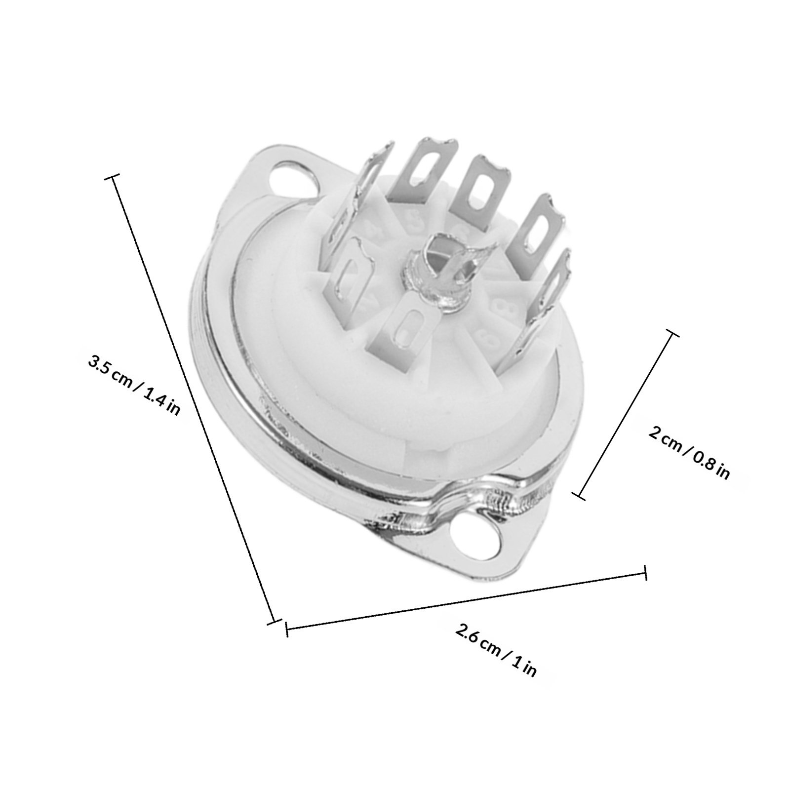 4 Adet 9-Pin Seramik Tüp Soket - Tube Amplifier Part incelemesi ve fiyatı
